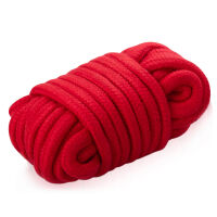 Odolné červené lano pro BDSM svazování 100% bavlna 5m - 76573174 - 2
