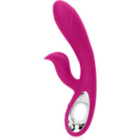 PRUŽNÝ VIBRÁTOR SE STIMULÁTOREM KLITORISU SPOUSTA PROGRAMŮ VIBRACÍ  - 77491509 - 3