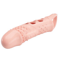 Vibrující návlek na penis s výstupky prodloužení + 2 cm - 75944181 - 4