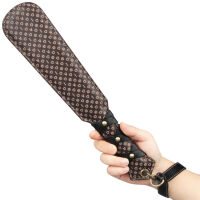 Rebellion solidní kožená plácačka BDSM s raženým vzorem 20 cm - 79032451 - 5