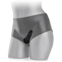 KALHOTKY S REALISTICKÝM ČERNÝM PENISEM, STIMULACE VAGÍNY A ANÁLU  - 77328715 - 2