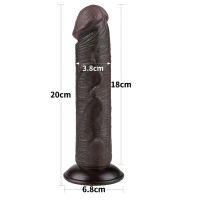 Dildo 20 cm superrealistický penis s posuvnou kůží - 70314466 - 3