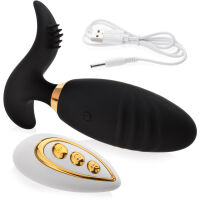 STIMULAČNÍ VAJÍČKO SAMONOSNÝ VIBRÁTOR DO VAGÍNY A NA KLITORIS S OVLADAČEM - 10 FUNKCÍ + 6 ÚROVNÍ INTENZITY  - 73402209 - 2