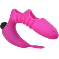 VIBRAČNÍ NÁVLEK NÁSADKA NA PRST S VÝSTUPKEM NA KLITORIS - 77388777 - 3