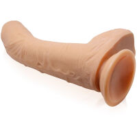 VELKÝ ZAHNUTÝ PENIS G-SPOT ELASTICKÉ DILDO NA SILNÉ PŘÍSAVCE 27 cm - 71152492 - 4