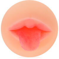 MUŽSKÝ MASTURBÁTOR, ÚSTA S JAZÝČKEM, ORÁLNÍ SEX, HLUBOKÉ HRDLO  - 76516194 - 3