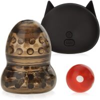 GELOVÝ DÁLKOVĚ OVLÁDANÝ MASTURBÁTOR STIMULUJÍCÍ NÁVLEK NA ŽALUD 10 FUNKCÍ - 73479098 - 2