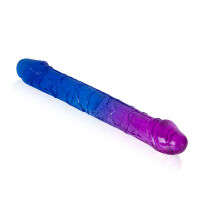 Oboustranné realistické dildo pro LGBT páry 24 cm - 72448663 - 3