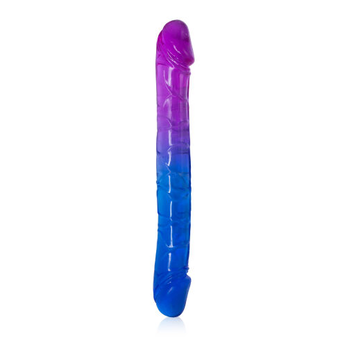 Oboustranné realistické dildo pro LGBT páry 24 cm - 72448663