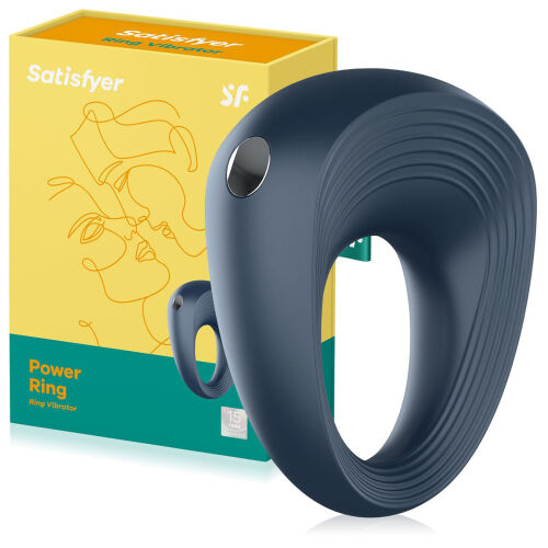 Satisfyer Power Ring – vibrační erekční kroužek pro páry – 72832108
