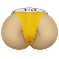 Umělá vagína a anus kulaté pevné hýždě + tanga - 71645146 - 9