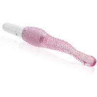 ANÁLNĚ VAGINÁLNÍ GELOVÝ VIBRÁTOR SE STIMULAČNÍMI VÝSTUPKY  - LBB 010063 - 2