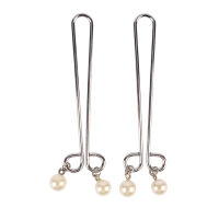 Sada ocelových svorek na bradavky s perlami BDSM - 73380197 - 3