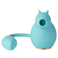 Vibrující křeček s sacím masérem 100 funkcí modrý - 72947060 - 2