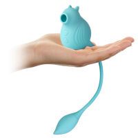 Vibrující křeček s sacím masérem 100 funkcí modrý - 72947060 - 4