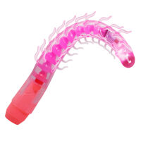 Ohebný růžový vibrátor se stimulačními výstupky 24 cm - 78479464 - 3