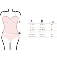 Svůdná košilka a tanga komplet Dkaren Evita - 74760288 - 3