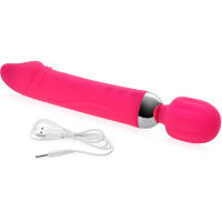 VÝKONNÝ OBOUSTRANNÝ SILIKONOVÝ VIBRÁTOR PRO ŽENY MASAŽÉR 2v1 - 12 FUNKCÍ - 70936739 - 3