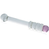 SKLENĚNÝ KOLÍK KE STIMULACI ANUSU, DVOUSTRANNÝ PLUG, ANÁLNÍ KOLÍK  - 73862347 - 2