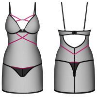 Obsessive průhledná noční košilka a tanga Novenes - 75200947 - 4