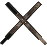 Rebellion elegantní kožená pouta s řetízkem 34,5 cm - 77325774 - 4