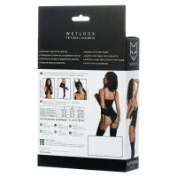 Smyslné šněrovací body Glossy Wetlook Katherin - 77149545 - 3