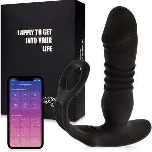 Masážní přístroj na prostatu s kroužkem, 10 programů + aplikace- 79568159