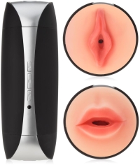 Vibrační masturbátor pro muže – 36 funkcí – 2v1 realistická vagína a ústa pro orální stimulaci – 73570455
