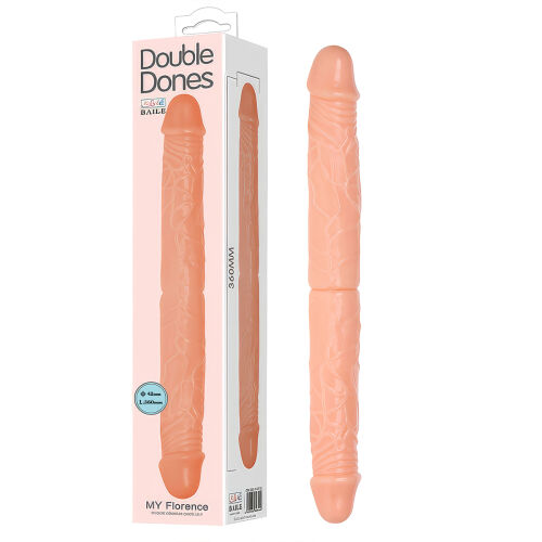 Dvojité realistické ohebné tělové dildo pro páry 36 cm - 71519872