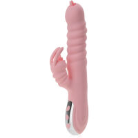 NAHŘÍVANÝ DO 42°C  POSUVNĚ ROTAČNÍ VIBRÁTOR KRÁLÍČEK STIMULUJÍCÍ KLITORIS I G BOD   - 75519351 - 3