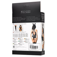 Smyslné body Glossy Wetlook Stacy s králičími ušima - 71779389 - 8