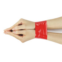 Červená bezlepicová vinylová páska na svazování BDSM - 70592466 - 4