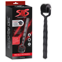 Černé ostnaté kolečko váleček dráždící do BDSM - 72562528 - 2