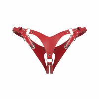 Obsessive Inferro červené stringy s otevřeným rozkrokem - 72500255 - 4