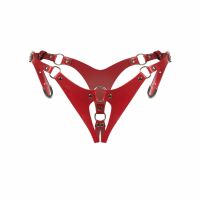 Obsessive Inferro červené stringy s otevřeným rozkrokem - 72500255 - 3