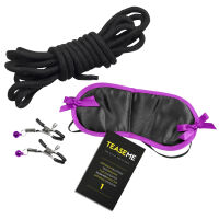 Tease Me zábavná sada pro páry s maskou, lanem a svorkami - 78150267 - 2