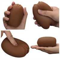 Oboustranný masturbátor pro muže hnědá vagína a anus - 79099961 - 5