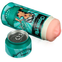 Měkké realistické rty a hluboké hrdlo v plechovce Cream Ale masturbátor - 78692141 - 6