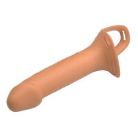 Strap-on pás s tělovým návlekem pro zvětšení penisu - 74696456 - 6