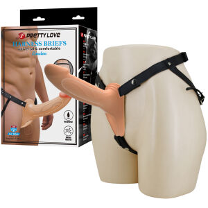Strap-on pás s tělovým návlekem pro zvětšení penisu - 74696456