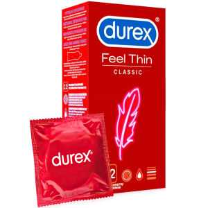 Durex Feel Thin Classic tenké kondomy 12 ks - 71681659