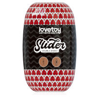 Oboustranný masturbátor pro muže, hnědá vagína a anus - 76260979 - 2