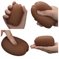 Oboustranný masturbátor pro muže, hnědá vagína a anus - 76260979 - 4