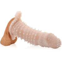 NÁVLEK NA PENIS 100% ELASTICKÁ TENKÁ NÁSADA S HROTY CYBERSKIN  – 70905177 - 2