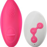 VIBRÁTOR DO KALHOTEK MASAŽÉR KLITORISU 10 FUNKCÍ  NA DÁLKOVÉ OVLÁDÁNÍ  - 71581278 - 2