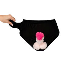 Kalhotky s plyšovým nafukovacím penisem vtipný dárek - 78361430 - 7