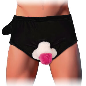 Kalhotky s plyšovým nafukovacím penisem vtipný dárek - 78361430