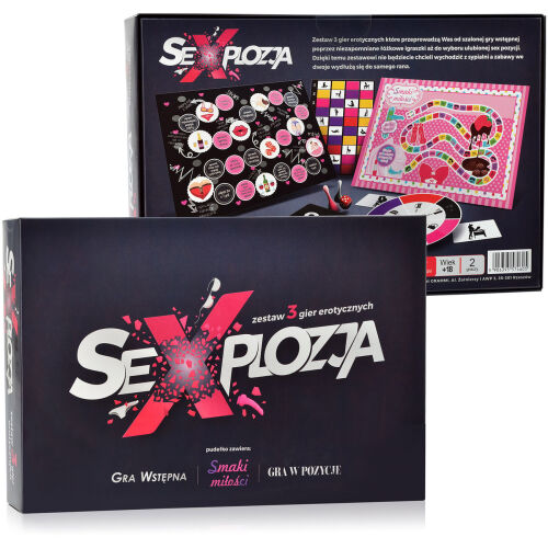 Sexplozja – sada 3 erotických her 18+ – předehra, chutě lásky, hra poloh - 71957567