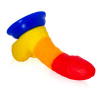 Duha dildo 14 cm umělý penis pride friendly LGBT - 72241371 - 3