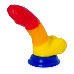 Duha dildo 14 cm umělý penis pride friendly LGBT - 72241371